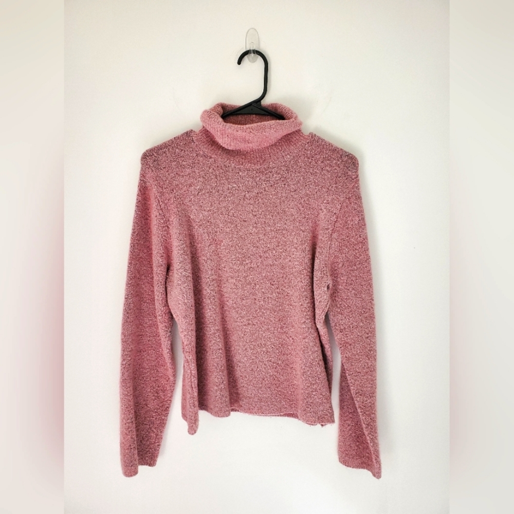 Jeanne Pierre wool blend turtleneck sweater womens large